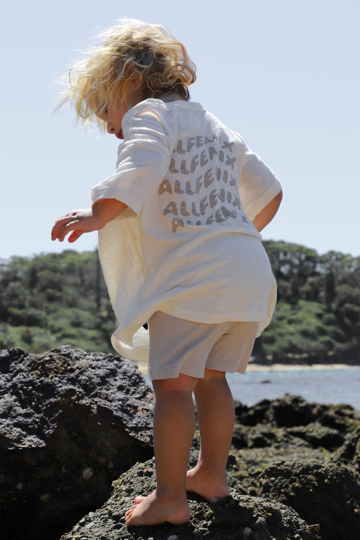 Mini Waves Tee (Cream) - All Fenix